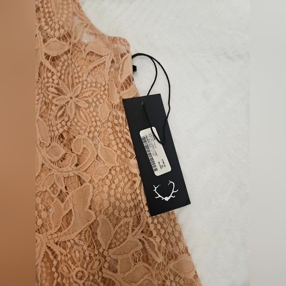 For Love & Lemon Summer Lilly Fairycore Mini Dress Pale Blush Size XS NWT - Picture 13 of 15